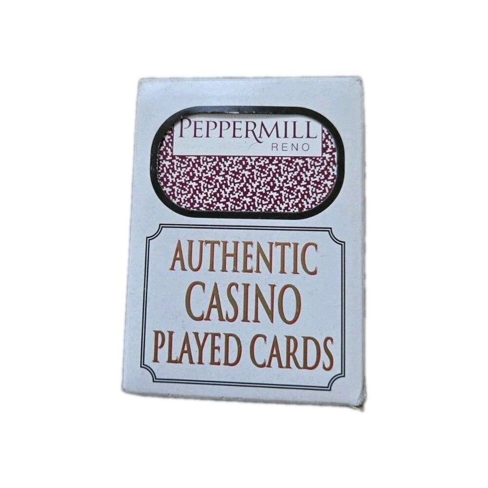 NEW Peppermill Reno Casino Authentic Played Playing Cards Deck Las Vegas Style